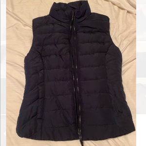 Navy puffy vest